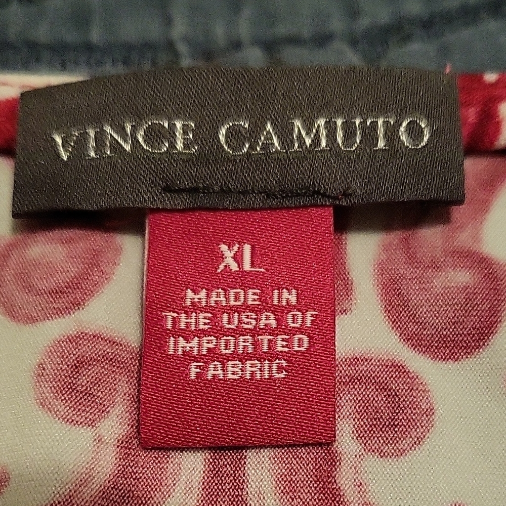 Women's Red Patterned Top - Picture 6 of 6